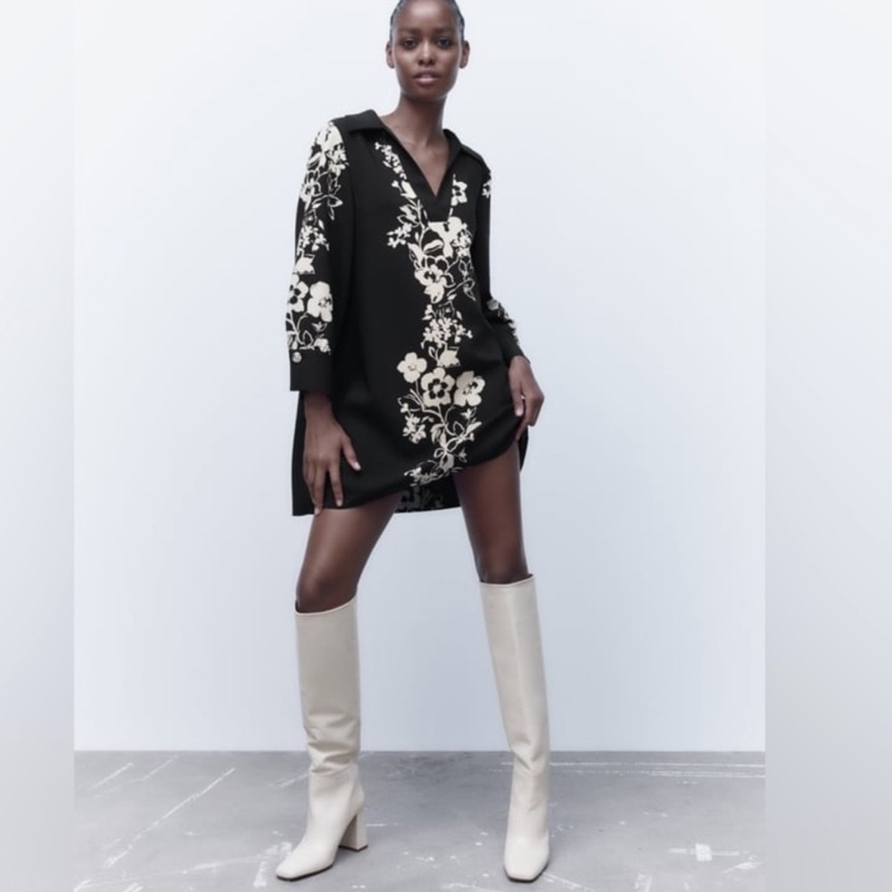 Zara Floral Print Dress